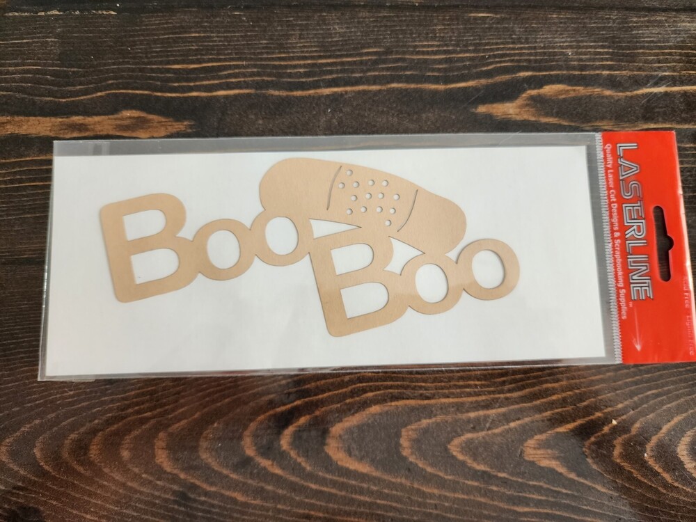 Boo Boo Bandaid - 3D Die Cut Laser - Laser Line - Scrapbooking Retired #23